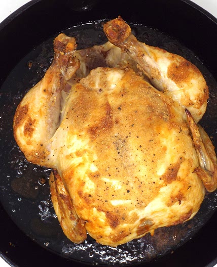 Cast-Iron Garlic Butter Roasted Chicken