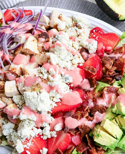 Strawberry Chicken Cobb Salad