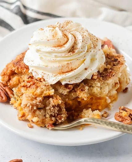 Pumpkin Dump Cake Recipe