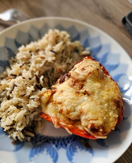 Gefüllte Paprika mit Hack