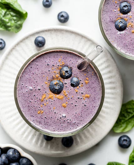 5-Minute Blueberry Spinach Smoothie