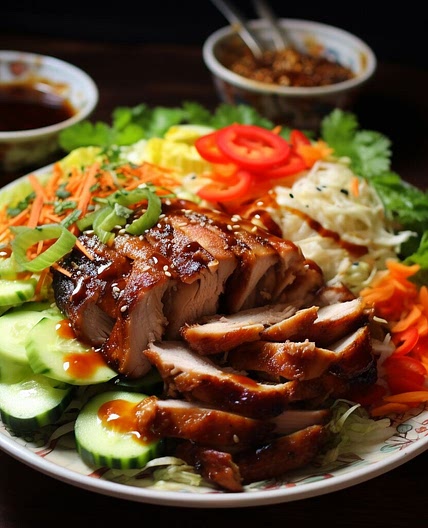 Chinese BBQ Chicken Chop Salad
