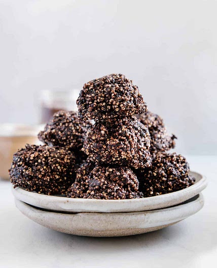 No-Bake Vegan Protein Amaranth Energy Bites (nut-free + gluten-free)
