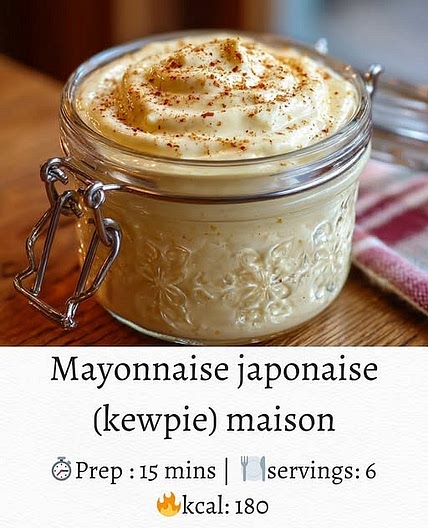 Mayonnaise japonaise (kewpie) maison