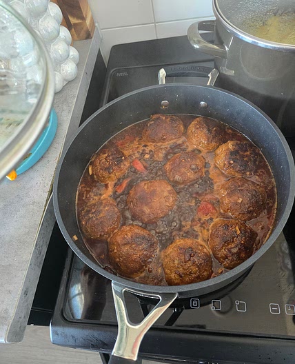 Pittige gehaktbal