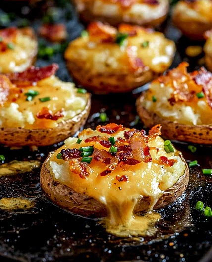 Blackstone Garlic Butter Smashed Potatoes