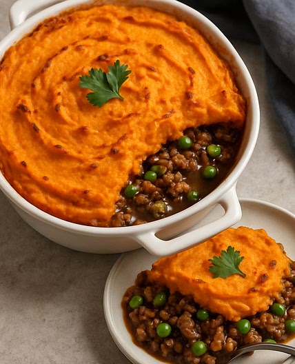 Cottage Pie with Sweet Potato Mash