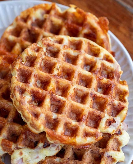 Ham and Cheese Chaffles
