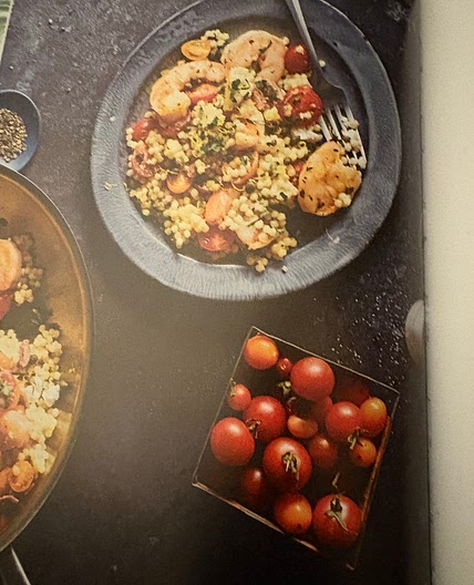 Mediterranean Shrimp and Pearl Couscous