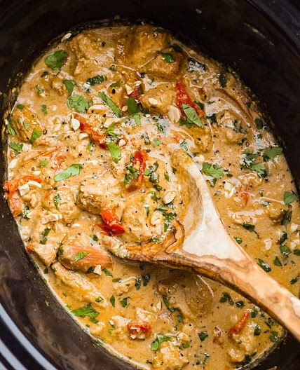 Slow Cooker Thai Peanut Chicken