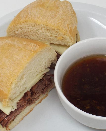 Slow Cooker French Dip Sandwiches with Au Jus