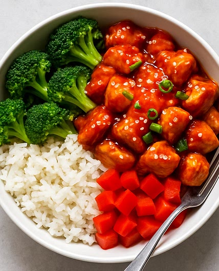 Sweet and Spicy Sriracha Chicken Bowls