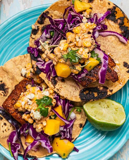 Spicy Blackened Fish Tacos