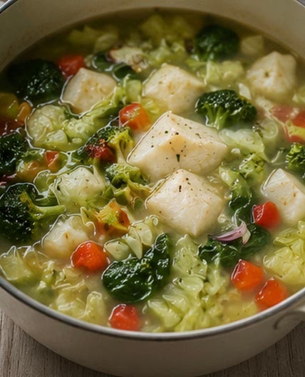 High-Protein Cod & Vegetable Soup