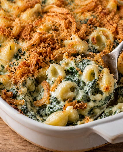 Creamed Spinach Mac & Cheese