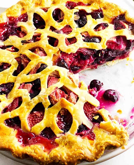 Blueberry Strawberry Pie