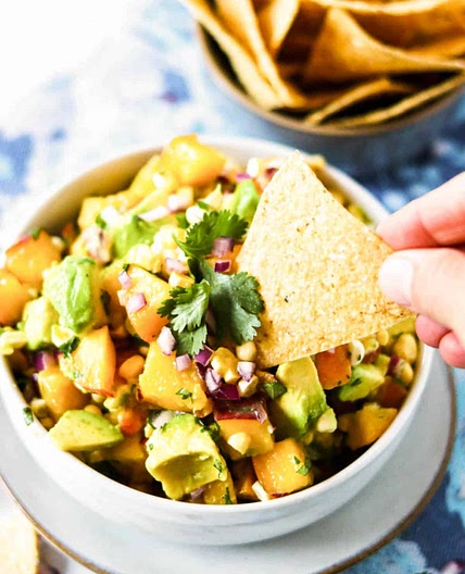 Peach Salsa (Fresh, Easy & Ready in 10 Minutes!)
