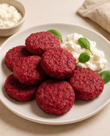 Beetroot Ricotta Fritters (Baby Fritters)