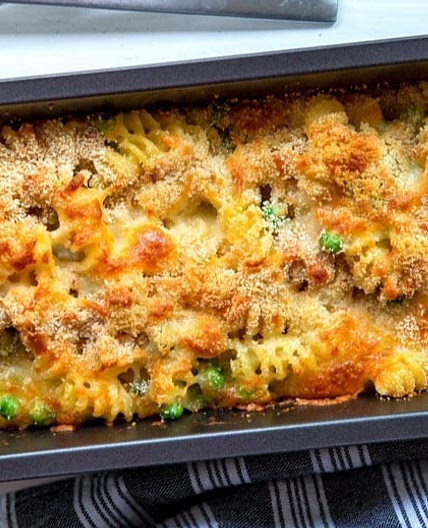 Nudelauflauf mit Schinken