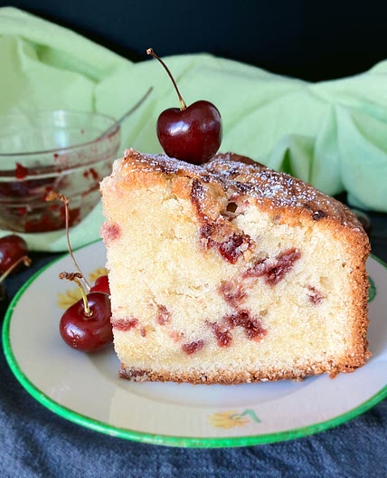 Cherry Jam Spelt Pound Cake