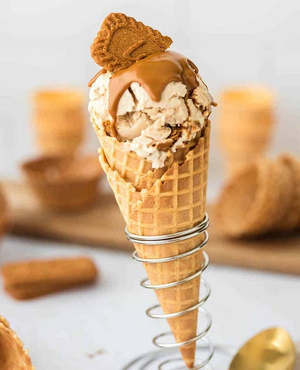 High Protein Biscoff Ice Cream - Easy No-Churn Recipe
