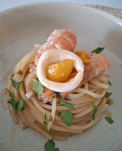Pasta - Squid, Langoustines and Shrimp
