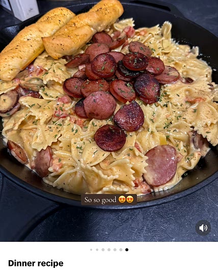 Rotel sausage pasta 