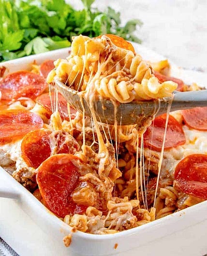 Pepperoni Pasta Bake