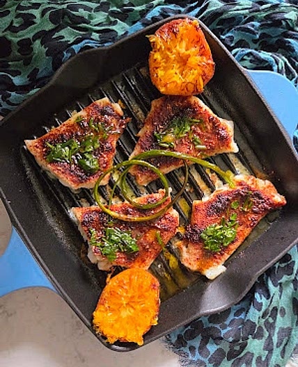 Charred Orange Cod