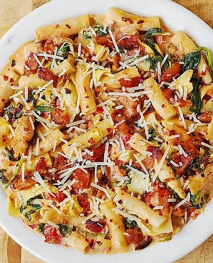 Crockpot Spinach& Artichoke Chicken