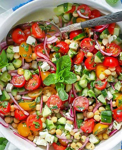 Mediterranean Chickpea Salad Recipe