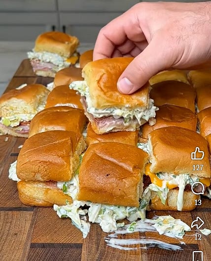 Hot Italian grinder sliders