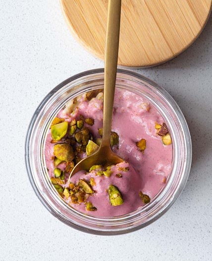 Oat Groats Yogurt Parfait