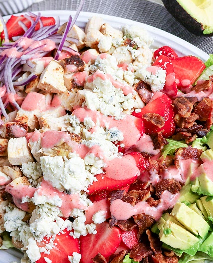 Strawberry Chicken Cobb Salad