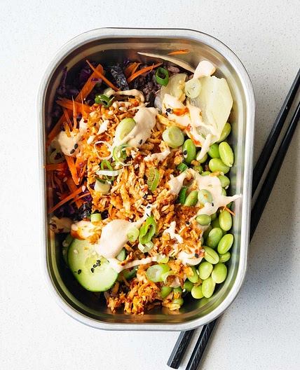 High-Protein Vegan Sushi Bowls