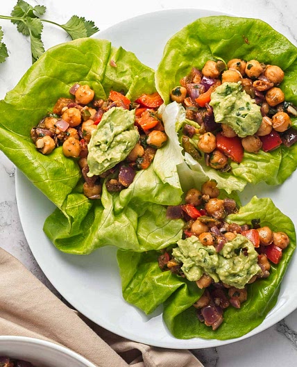 Chickpea Lettuce Wraps