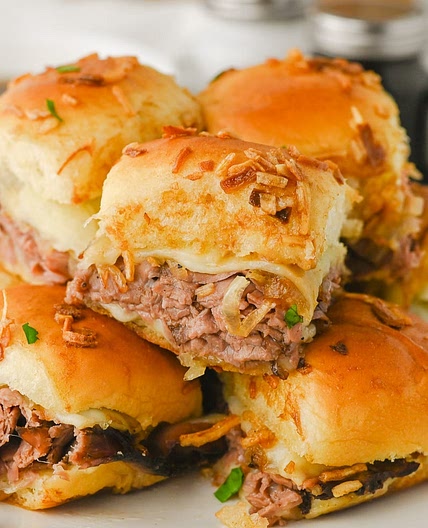 French Dip Sliders Au Jus