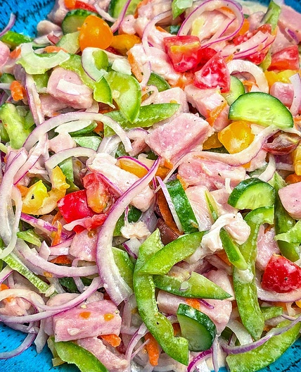 Poisson Cru (Raw Fish Salad with Coconut Lime)