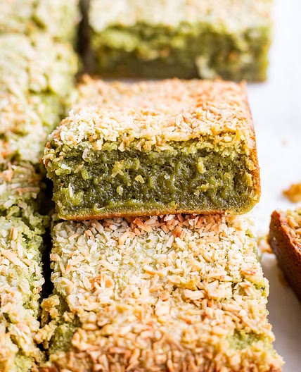 Easy Matcha Butter Mochi