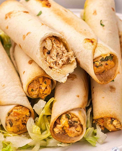 Baked Chicken Taquitos