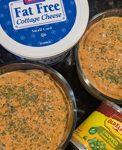 High Protein Cottage Cheese Queso Dip
