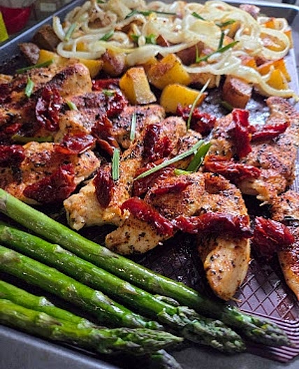 Sheet Pan Mediterranean Chicken