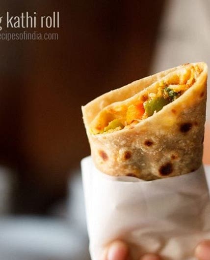 Kathi Roll Recipe | Veg Kathi Roll