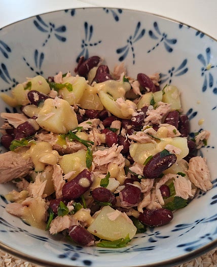 Potato salad - Beans and tuna