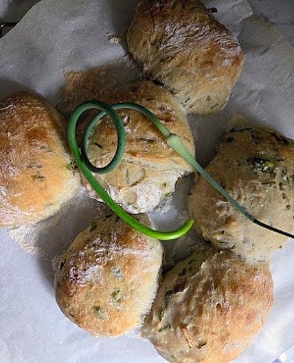 Garlic Chive Ciabatta
