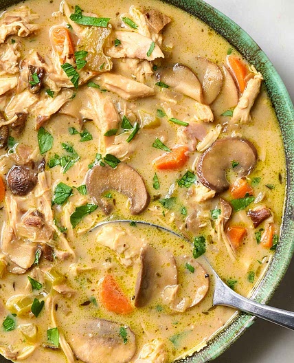 Creamy Chicken Mushroom Soup