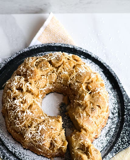 Banana Coconut Upside Down Bundt Cake