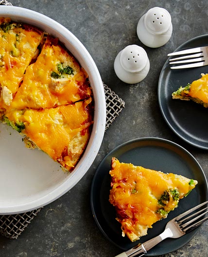 Impossibly Easy Chicken and Broccoli Pie