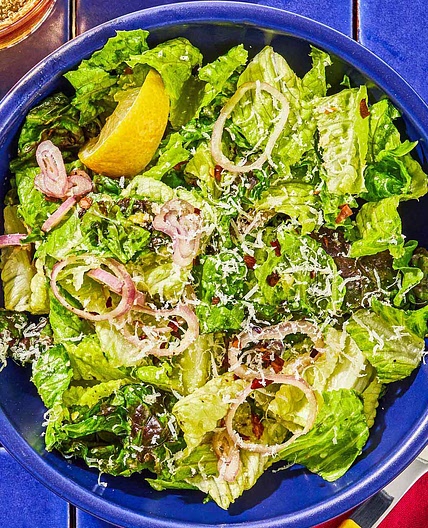 Lemon Parmesan Lettuce Salad