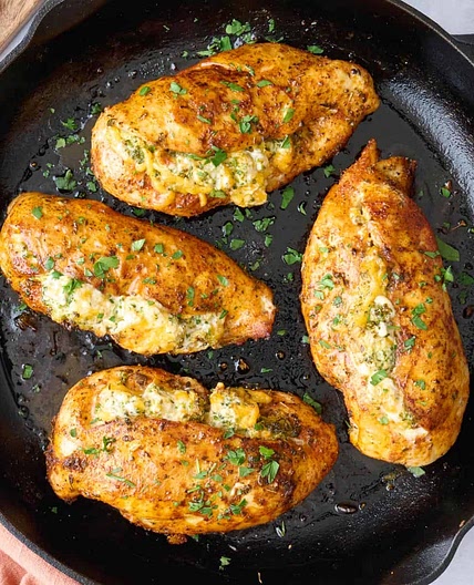 Broccoli and Cheese Stuffed Chicken